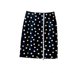 Ann Taylor Polka Dot Pencil Skirt